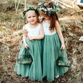 Sinead - Lace Flower Girl Dress or Princess Party Dress.
